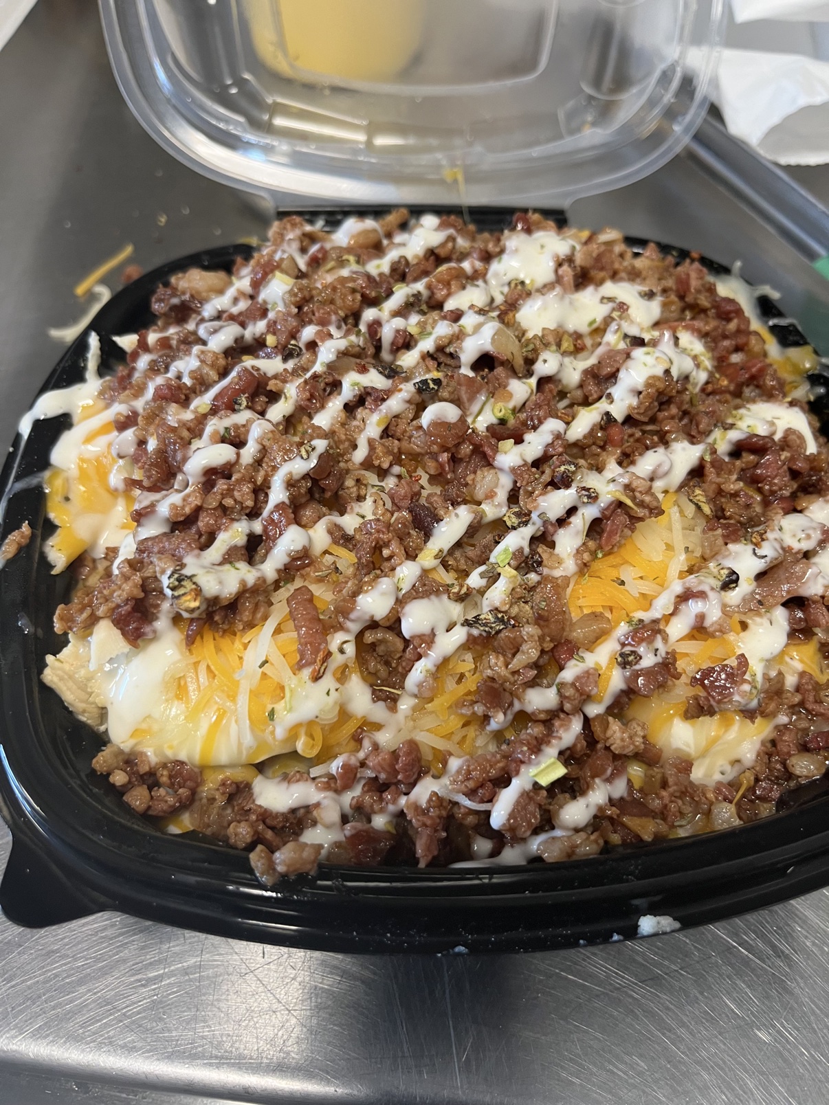 Loaded potato dish
